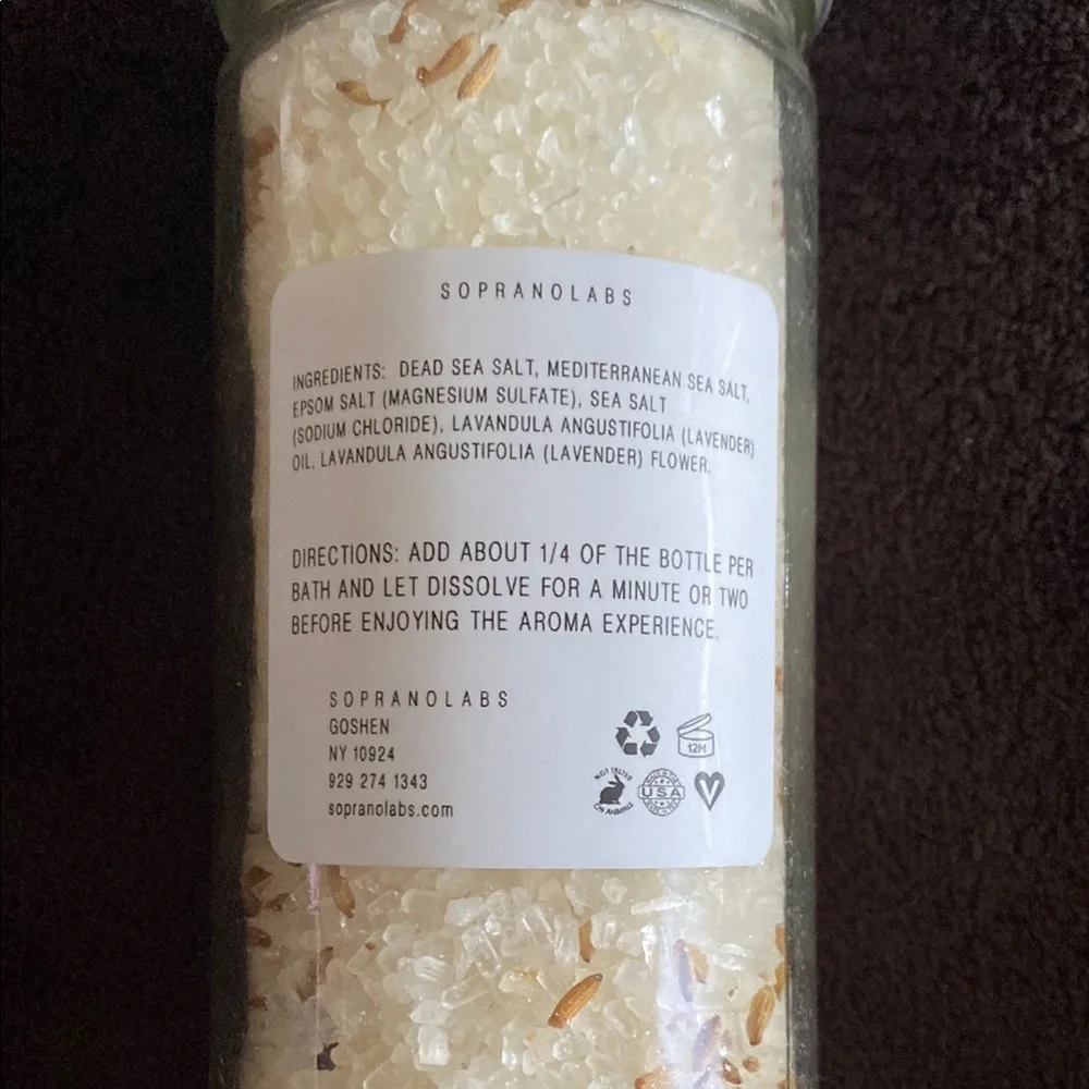 SopranoLabs Calm Lavender Bath Salt - Picture 2 of 2